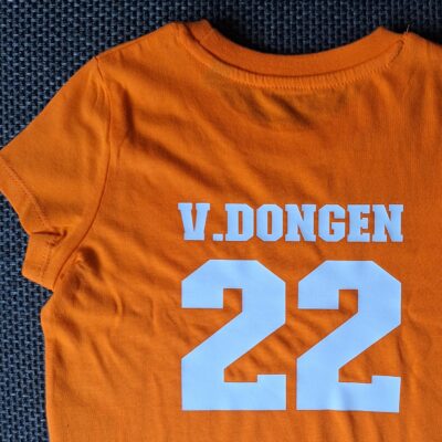 Holland shirt met naam en rugnummer.